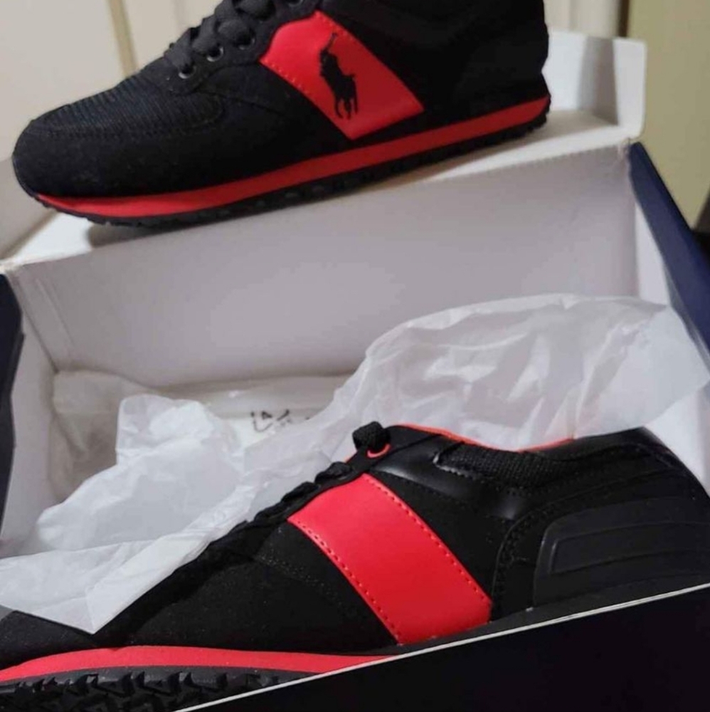 New in box Polo sport Slaton pony 7.5 D red and black